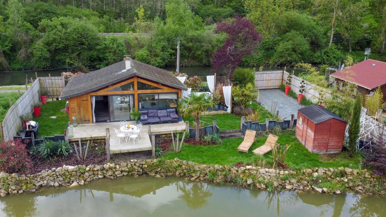 Kaebane 85, Lodge Avec Spa Au Bord De L'Eau Prouilly Exteriör bild