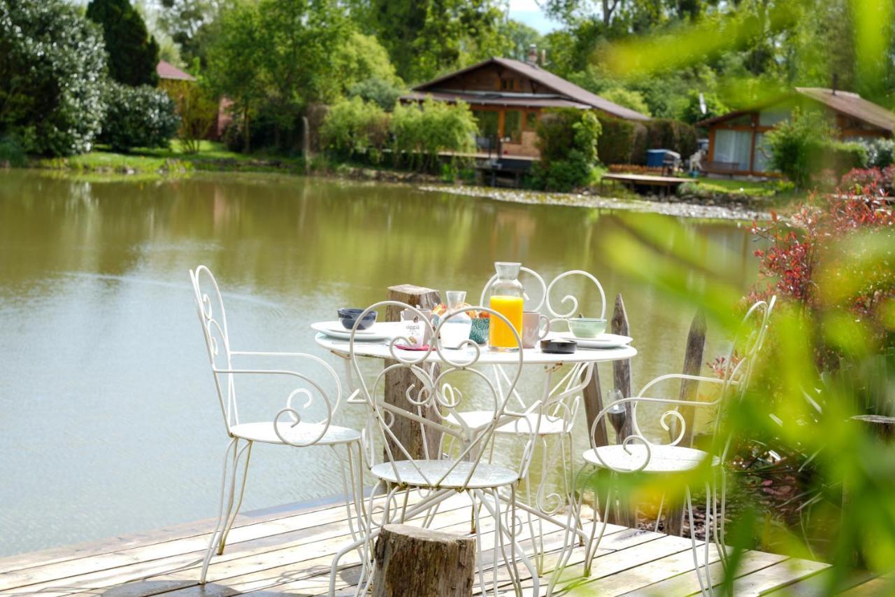 Kaebane 85, Lodge Avec Spa Au Bord De L'Eau Prouilly Exteriör bild
